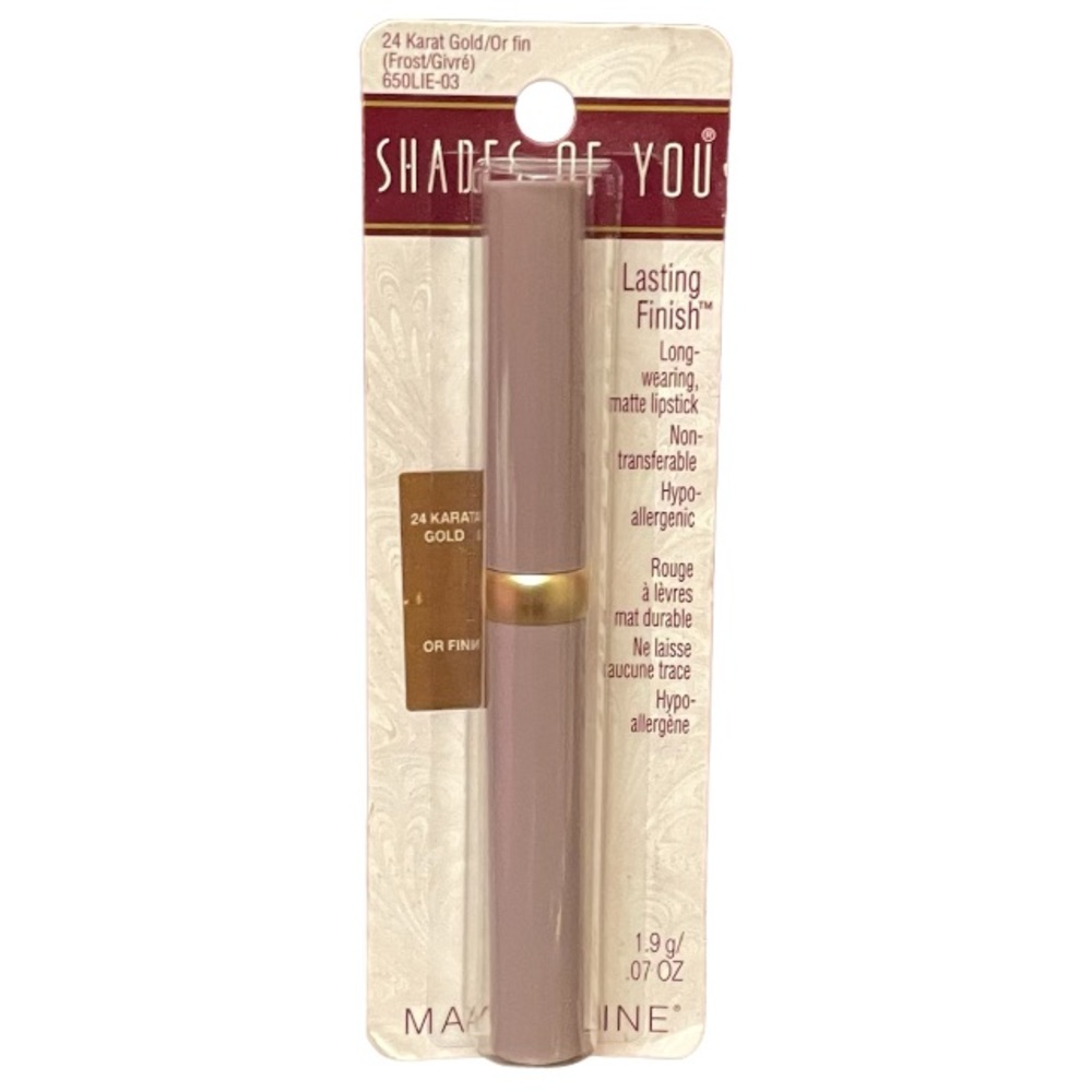 Maybelline Shades of You 24 Karat Gold Or Fin Lasting Finish Matte Lipstick
